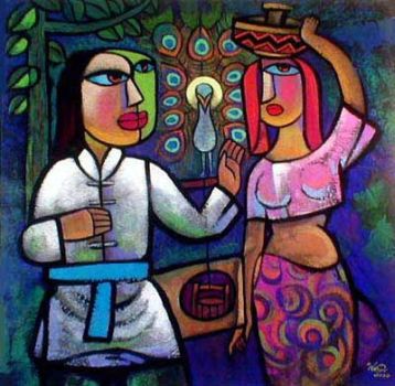 He Qi: Christ and the Samaritan Woman